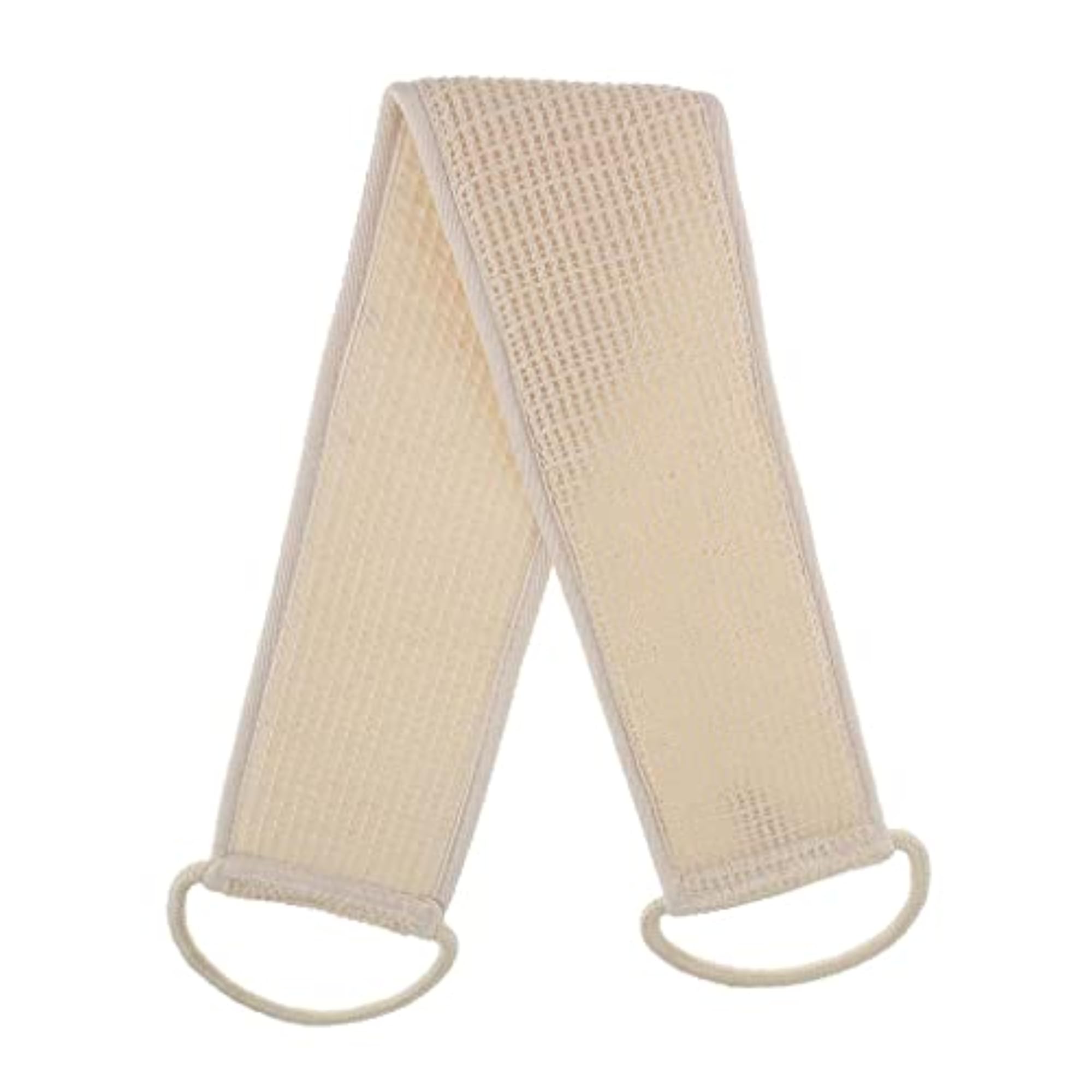 Natural Linen Exfoliating Back Scrubber Bath Shower Strap